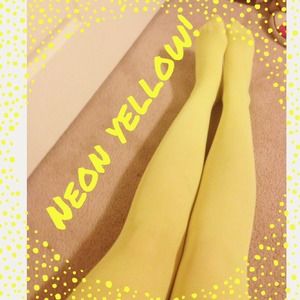 💛Neon Yellow Tights!💛