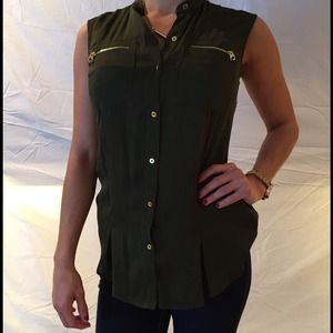 NWT Military inspired BEBE blouse