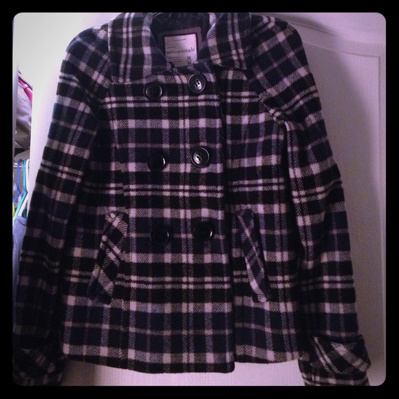 Aeropostale pea coat and coach flats!