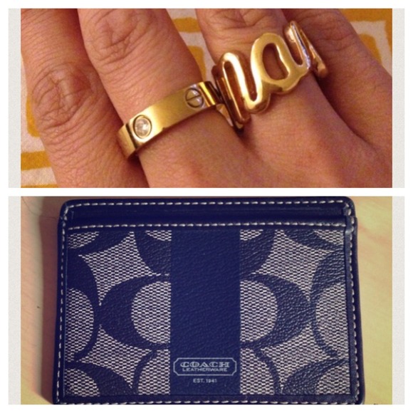 SOLD Marc by Marc jacobs logo ring & coach bundle