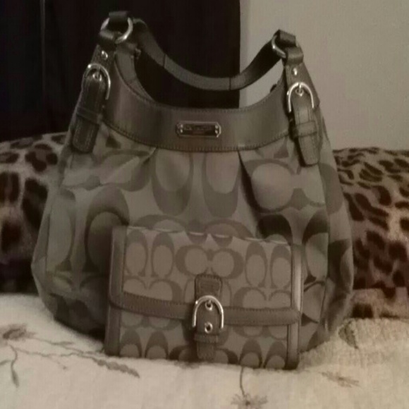 Matching Coach Handbag and Wallet