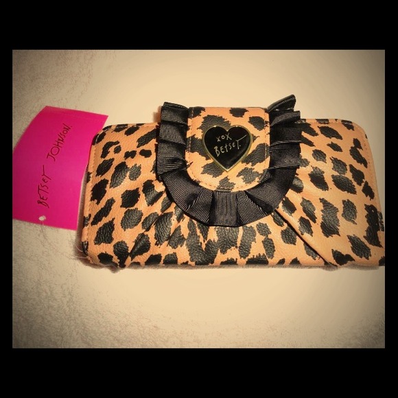 Betsey Johnson cheetah wallet