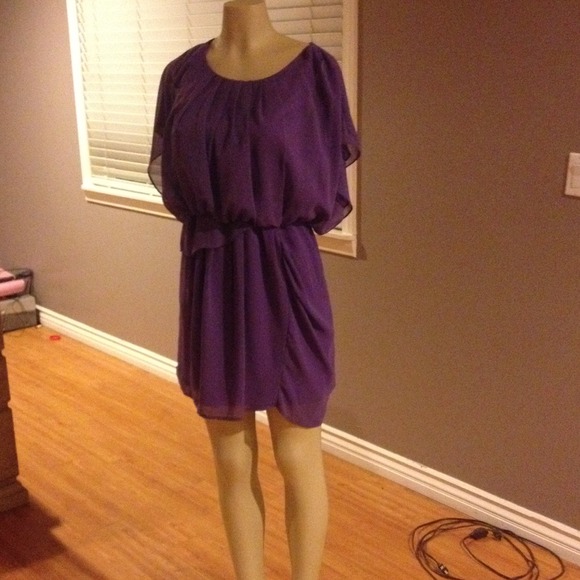 Purple short dress