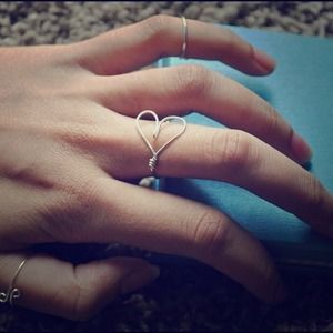 iHEART Silver Ring