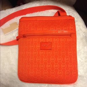 Tangerine Michael Kors Cross-body