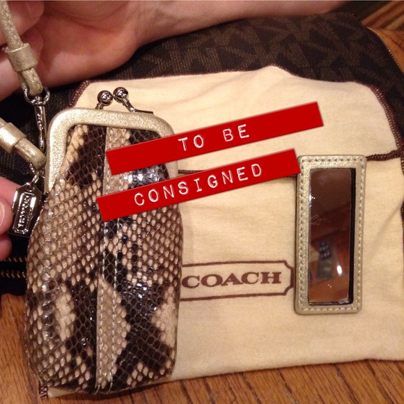 Coach Clutches & Wallets - 🎆HP🎆 Authentic RARE Coach Python Lipstick Case