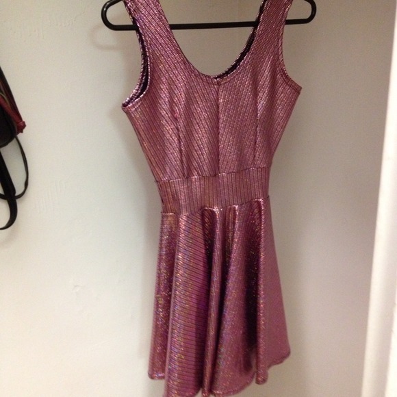 🚫SOLD🚫Holographic skater dress - Picture 2 of 4