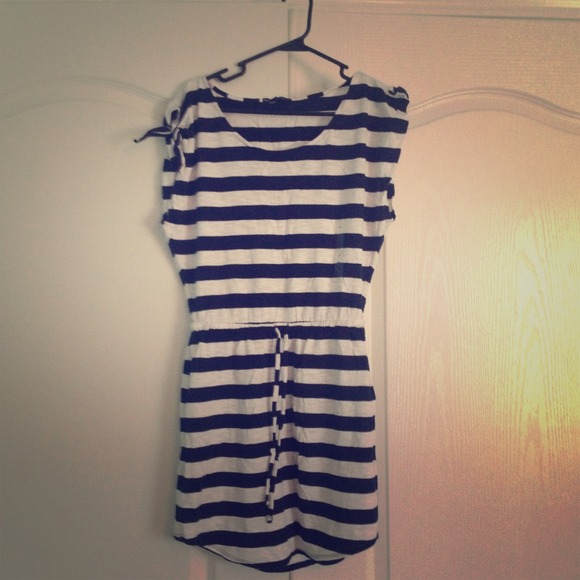 Nautical bathing suit cover up by gap