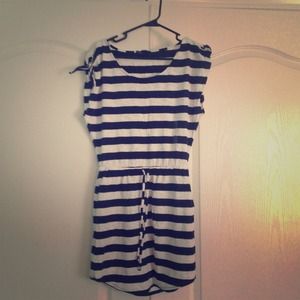 Nautical bathing suit cover up by gap