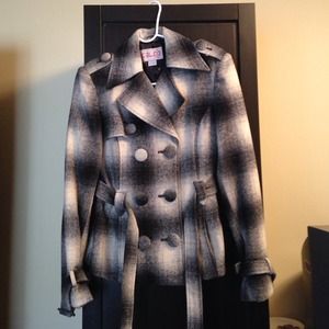 Double breasted coat. Double breasted coat.