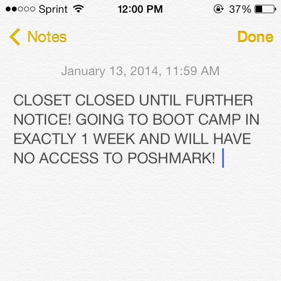 CLOSET CLOSED!