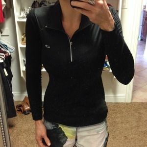 Champion black half zip athletic pullover XS