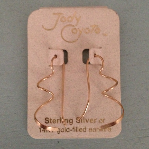 Curly gold earrings