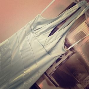 Mint color I.N.San Francisco halter cocktail dress