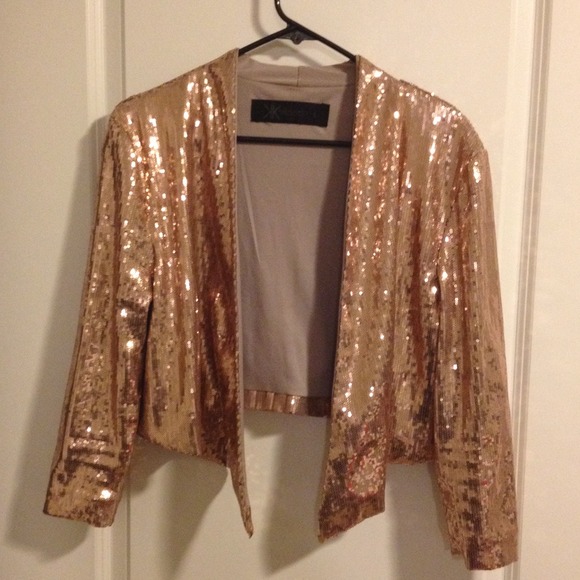 Kardashian Kollection Gold Blazer