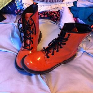 Orange boots
