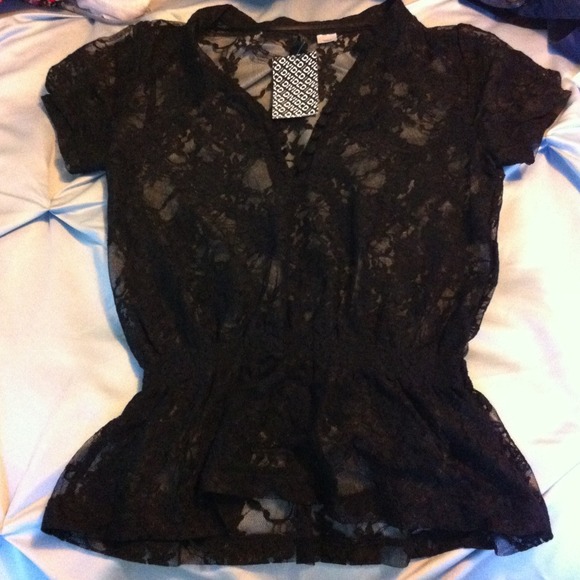 Black lace top