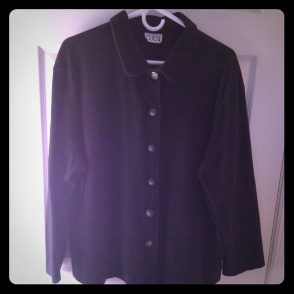 Clio II unstructured black jacket size 2X