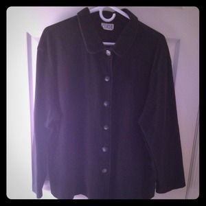 Clio II unstructured black jacket size 2X