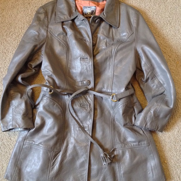 Genuine VINTAGE Leather Coat