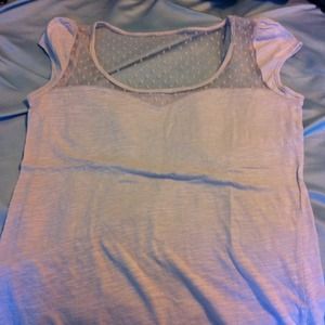 Cute top with mesh detail