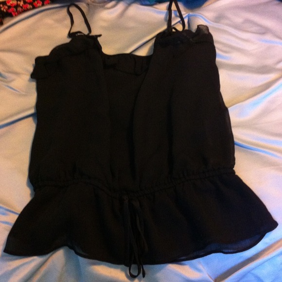 Black tank top