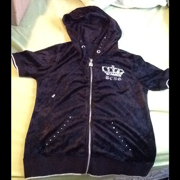 🚫SOLD🚫🌺BCBG velour hoody🌺❗️REDUCED❗️ - Picture 2 of 3