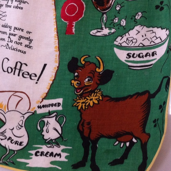 Vintage linen apron - Picture 3 of 5