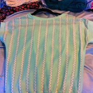 Mint green vintage top