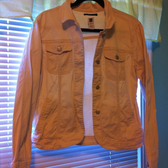 White jean jacket