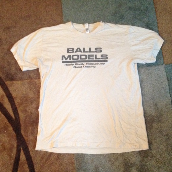 Balls models (zoolander) mens t shirt - Picture 2 of 4