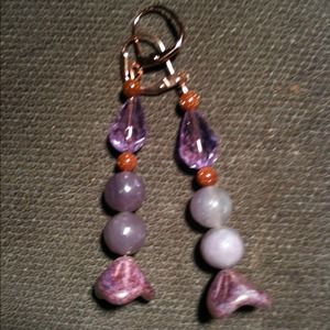 Goldstone Swarovski Crystal earrings