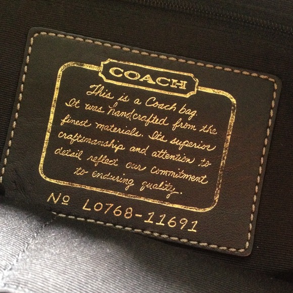 Black Coach Tote - Picture 3 of 4