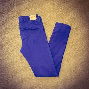 🚫SOLD🚫🎀ROYAL BLUE A&F SKINNIES🎀