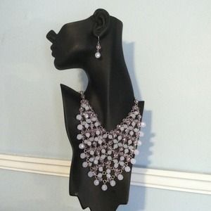 🌸🌸🌸Pinkish-Purple Statement Set