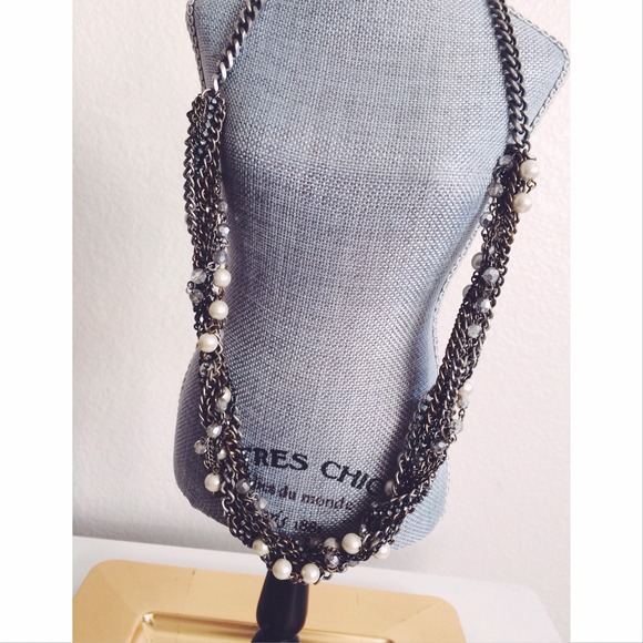 🎀SOLD🎀Mixed Metals & Jewels Necklace