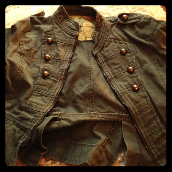 Green army jacket