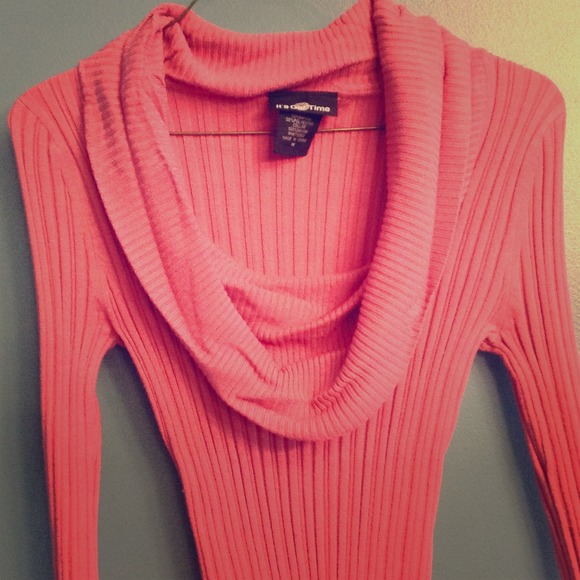 Sold! Bundled! Pink ribbed sweater