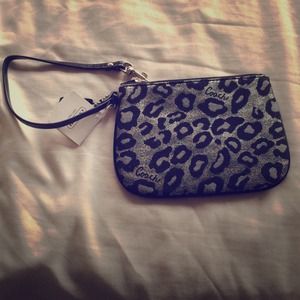 Coach leopard wristlet HOLD FOR TABATHA