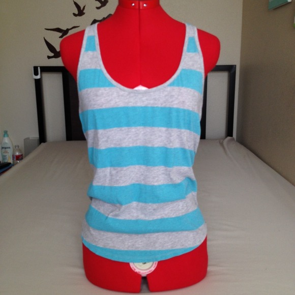 Cotton On Blue & Gray Striped Tank - Picture 5 of 8