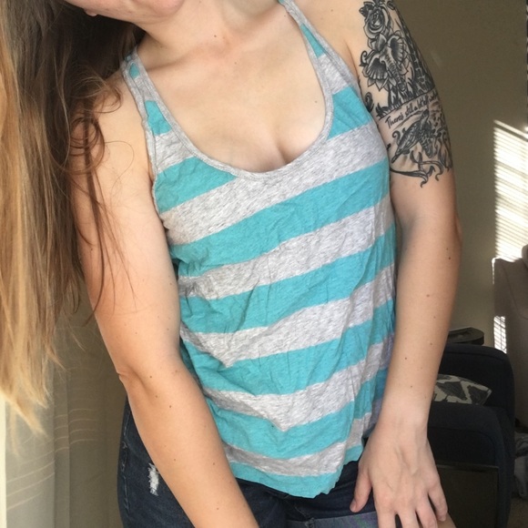 Cotton On Blue & Gray Striped Tank - Picture 4 of 8