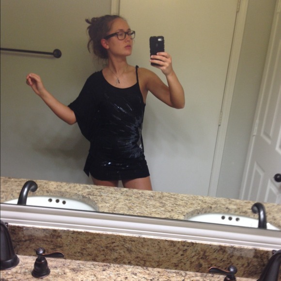 🎀REDUCED🎀Black sequin miss me shirt