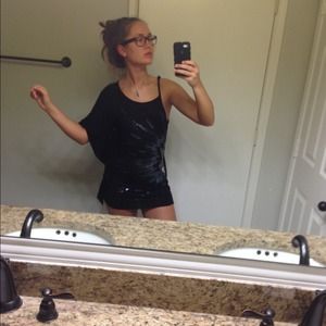 🎀REDUCED🎀Black sequin miss me shirt