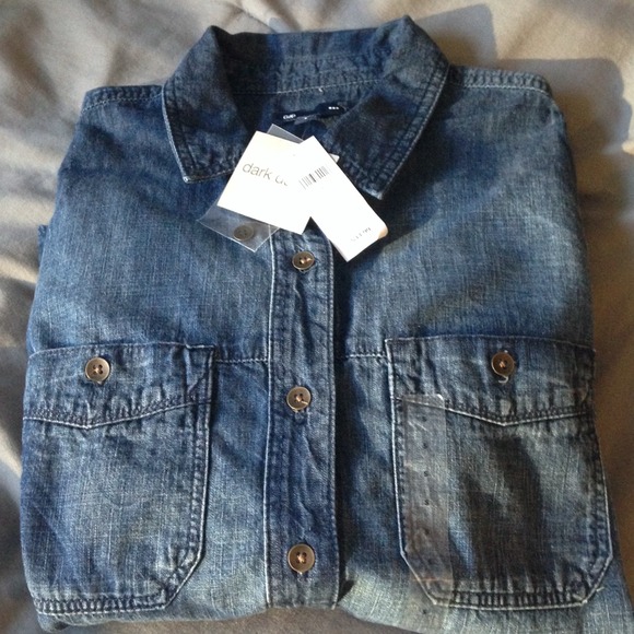 GAP Denim - 🎀NEW🎀Dark Denim Shirt
