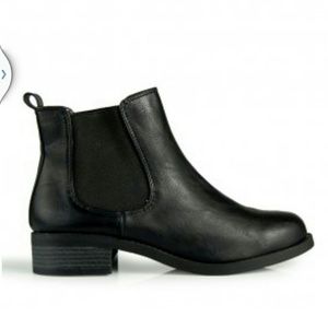 black ankle boots