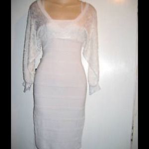 $$FLASHSALE$$White Bebe Bandage dress.