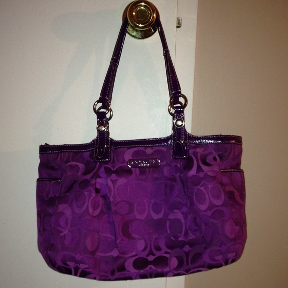 Authentic COACH Purple Purse "C's"