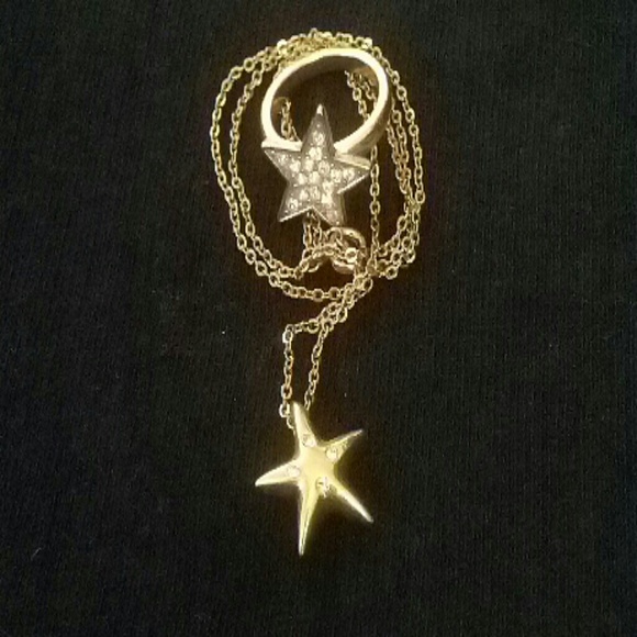 Star necklace and ring set
