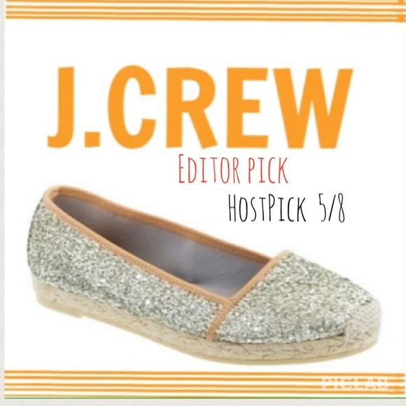 J. Crew Shoes - Editor Pick🍃J.crew Emmeline Glitter Espadrilles