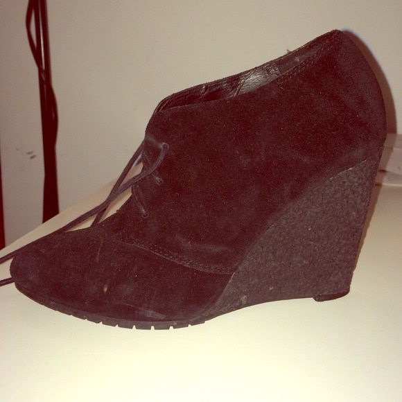 Sam Edelman suede wedge booties